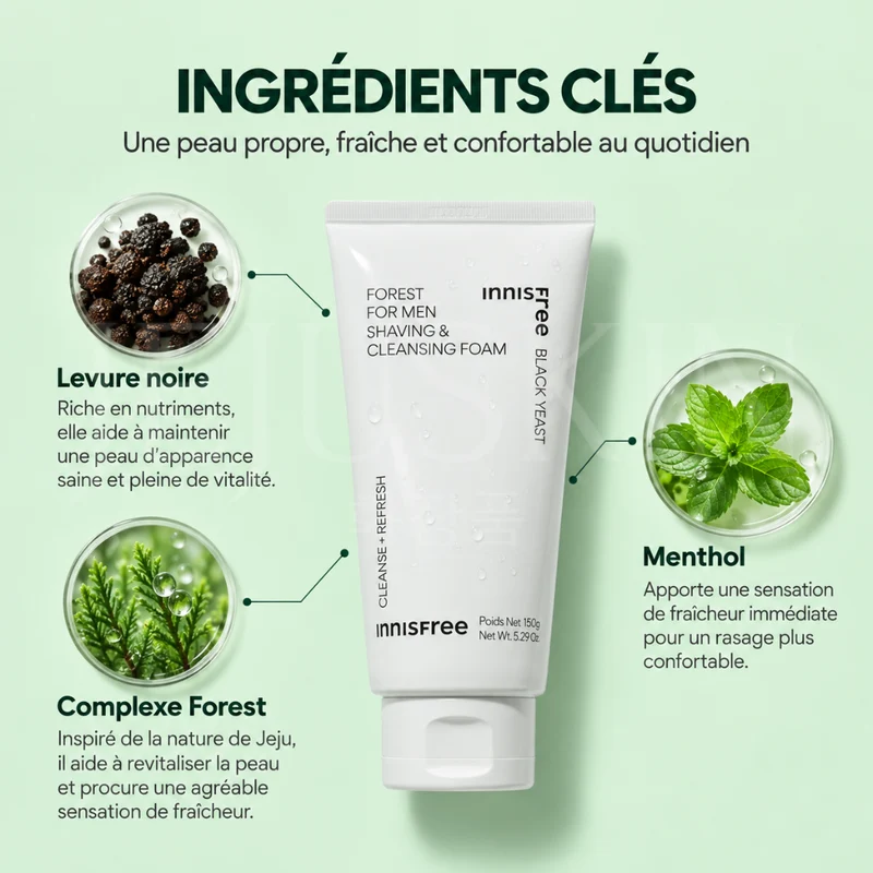 Innisfree - Mousse de rasage nettoyante Forest - 150g