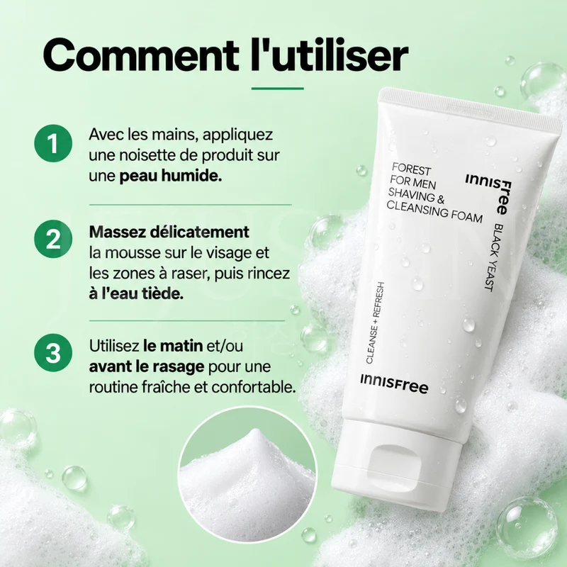 Innisfree - Mousse de rasage nettoyante Forest - 150g