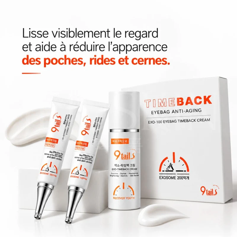 Nine Tails - EXO-100 Pack soin regard liftant anti-âge et anti-poches