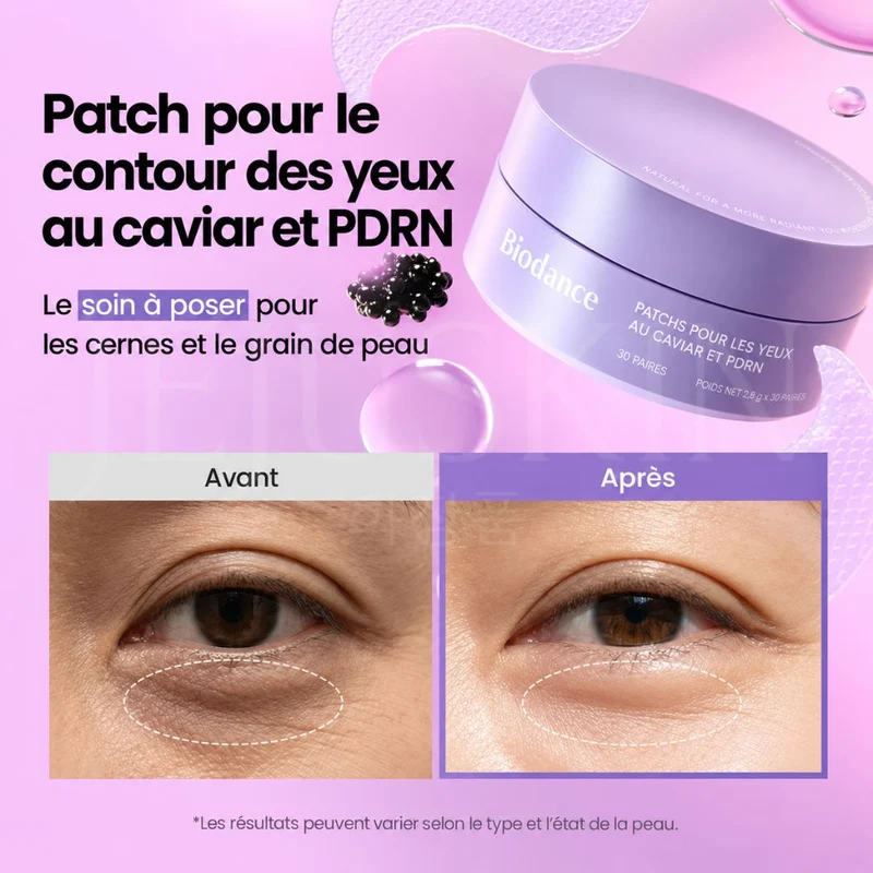 Biodance - Patchs pour le contour des yeux au caviar et PDRN - 30 patchs
