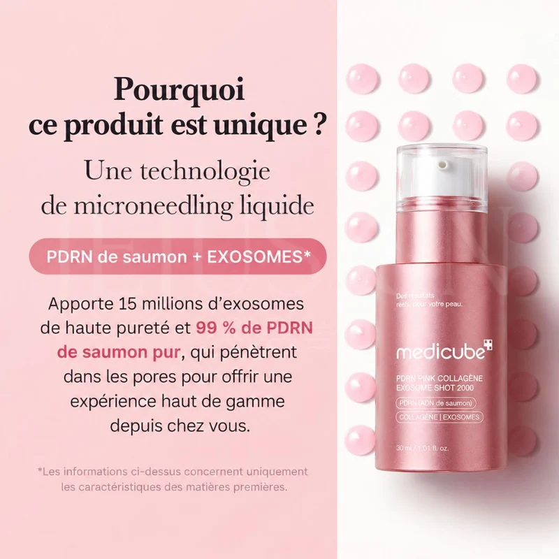 Medicube - Ampoule raffermissante et régénérante Exosome Shot 2000 au PDRN - 30ml