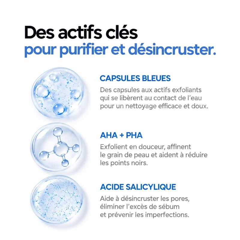 Medicube - Mousse nettoyante purifiante capsules à l’acide salicylique anti-pores - 120g