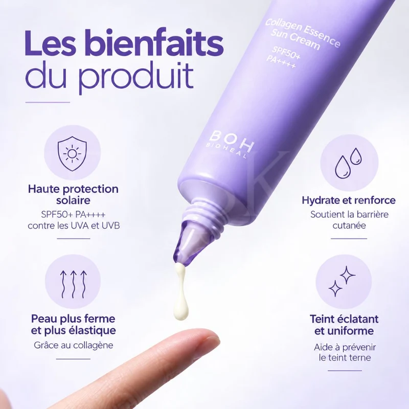 Bioheal Boh - Crème solaire essence au collagène Probioderm SPF50+ PA++++ - 50ml
