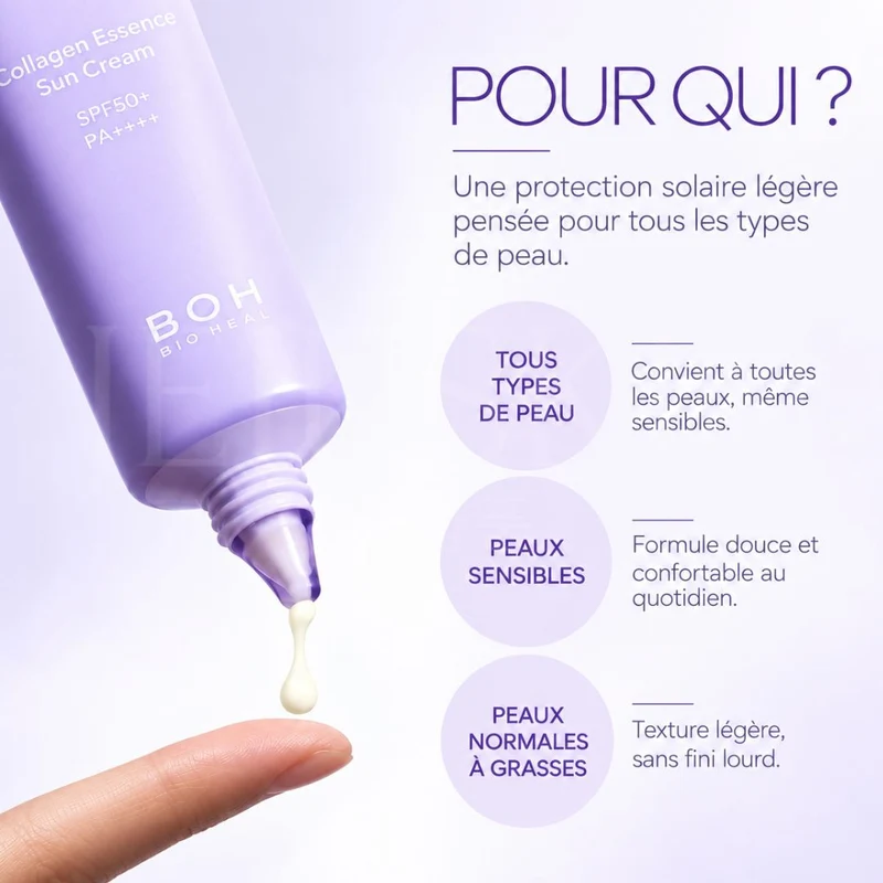 Bioheal Boh - Crème solaire essence au collagène Probioderm SPF50+ PA++++ - 50ml