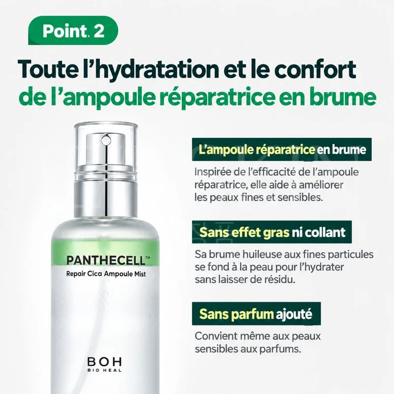 Bioheal Boh - Brume ampoule réparatrice au Cica Panthecell - 100ml