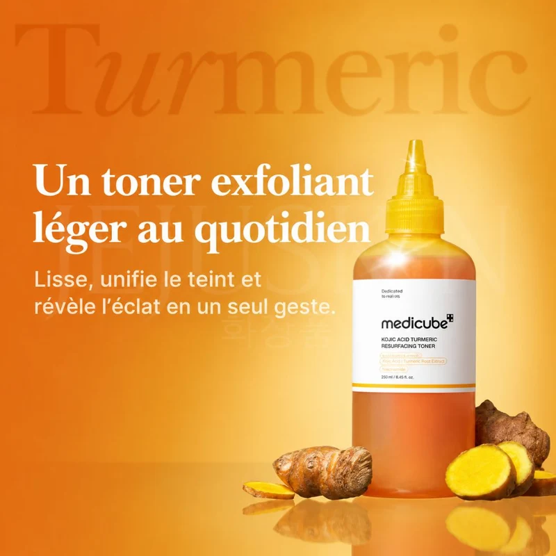 Medicube - Toner anti-taches et éclat à l’acide kojique et au curcuma - 250ml
