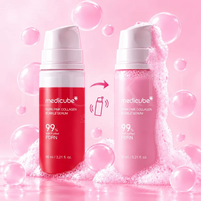 Medicube - Sérum moussant au PDRN et collagène rose - 95ml