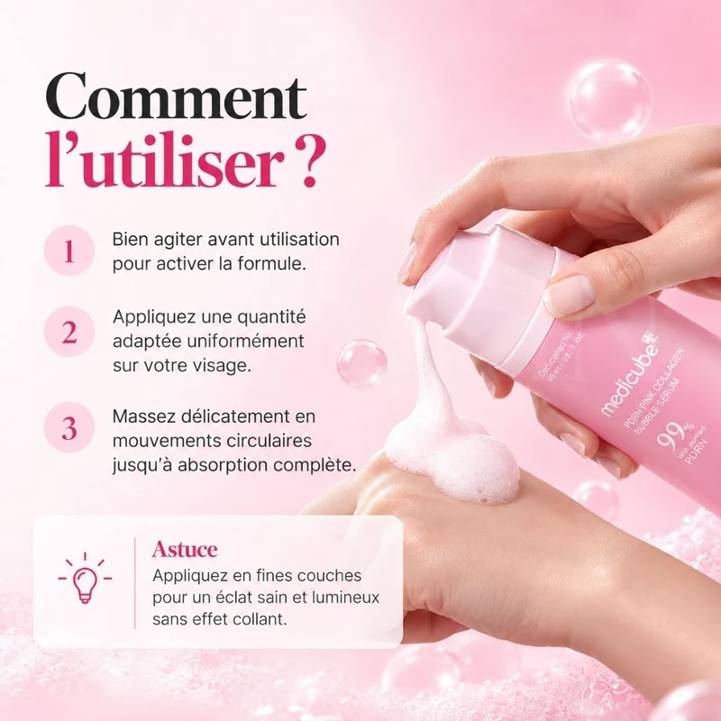 Medicube - Sérum moussant au PDRN et collagène rose - 95ml