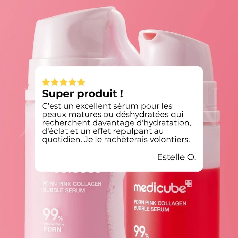 Medicube - Sérum moussant au PDRN et collagène rose - 95ml