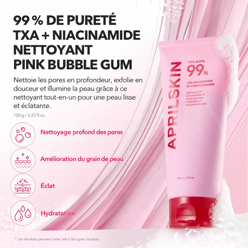 Aprilskin - Nettoyant visage purifiant au TXA et à la niacinamide - 120g