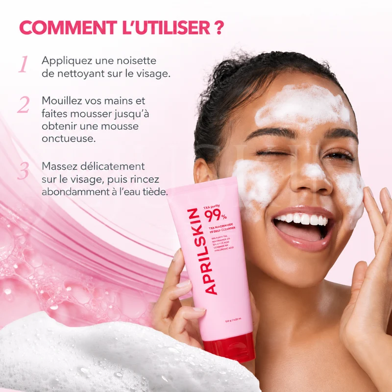 Aprilskin - Nettoyant visage purifiant au TXA et à la niacinamide - 120g
