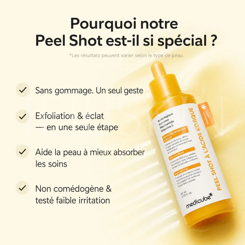 Medicube - Peeling anti-taches à l’acide kojique et curcuma - 80ml