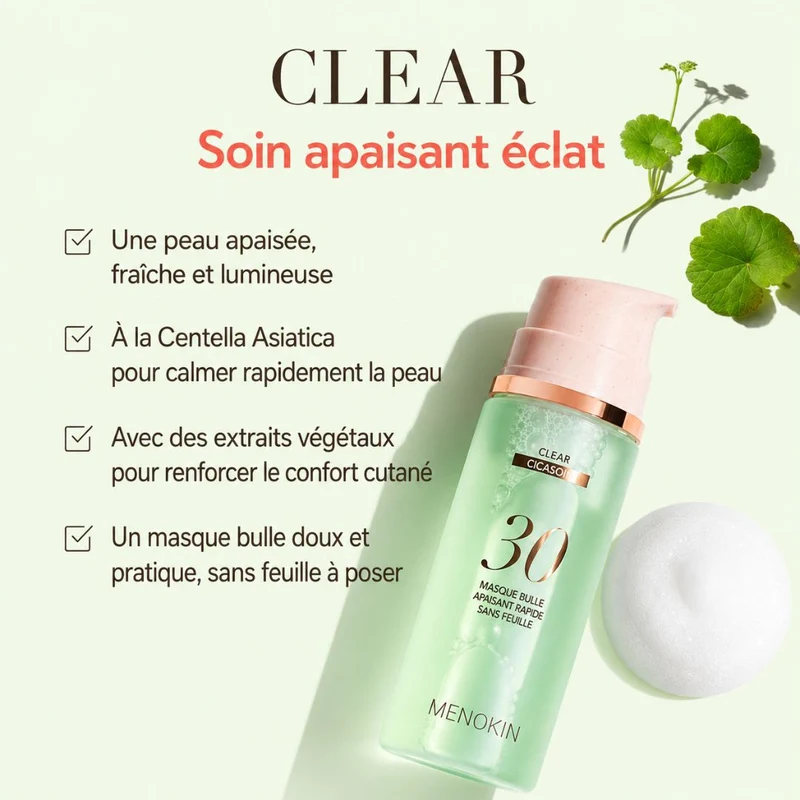 Menokin - Masque express, 30 Seconds Quick Bubble Mask - 95ml