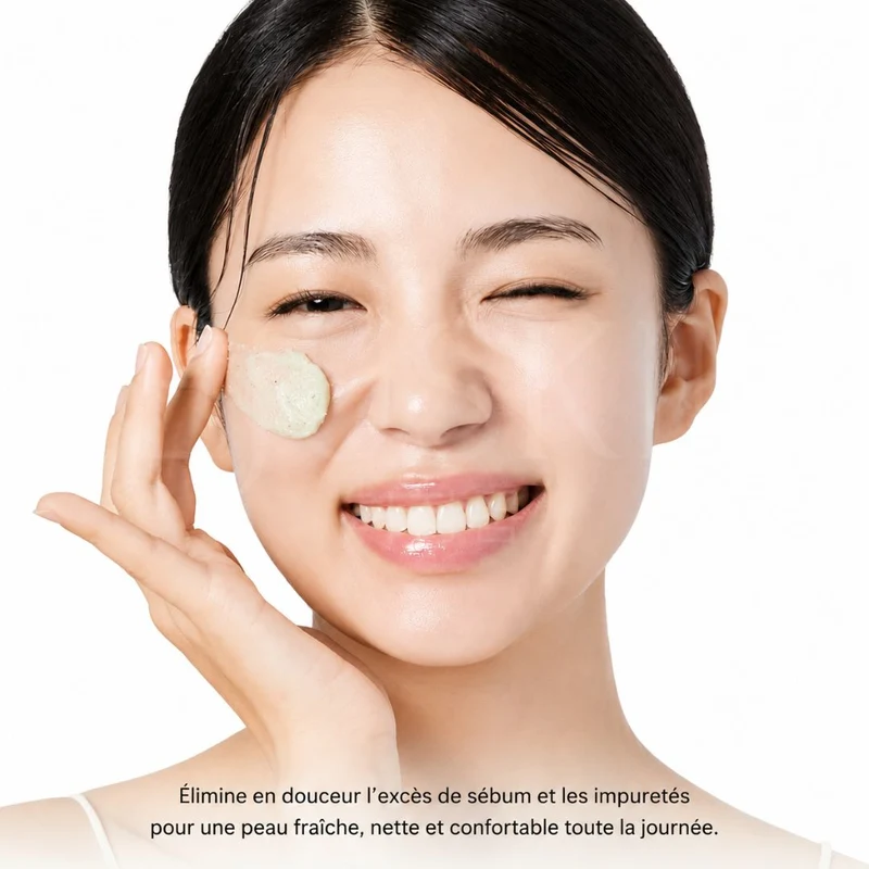 Arencia - Nettoyant purifiant au thé vert + LHA pour pores et sébum - 150g