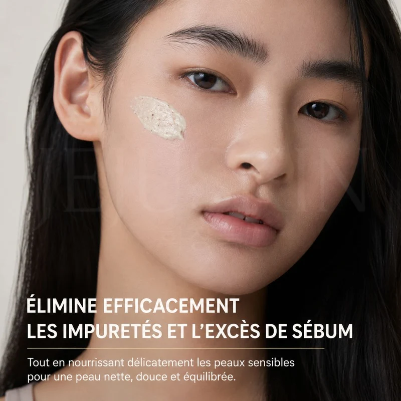 Arencia - Nettoyant purifiant pour les pores et le grain de peau, riz + LHA - 150g