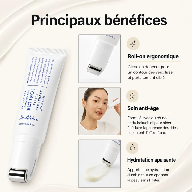 Dr.Althea - Roller contour des yeux lissant au rétinol - 25ml