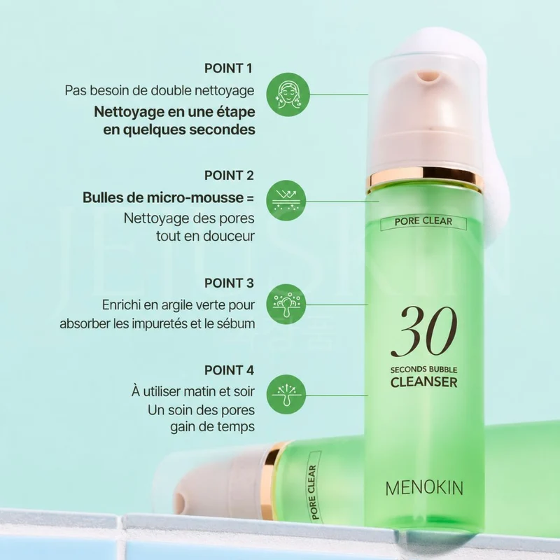 Menokin - Nettoyant moussant 30 secondes - 150ml