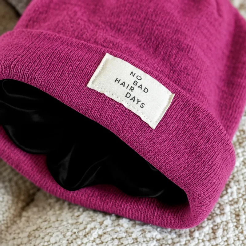 BONNET D'HIVER DOUBLÉ SATIN