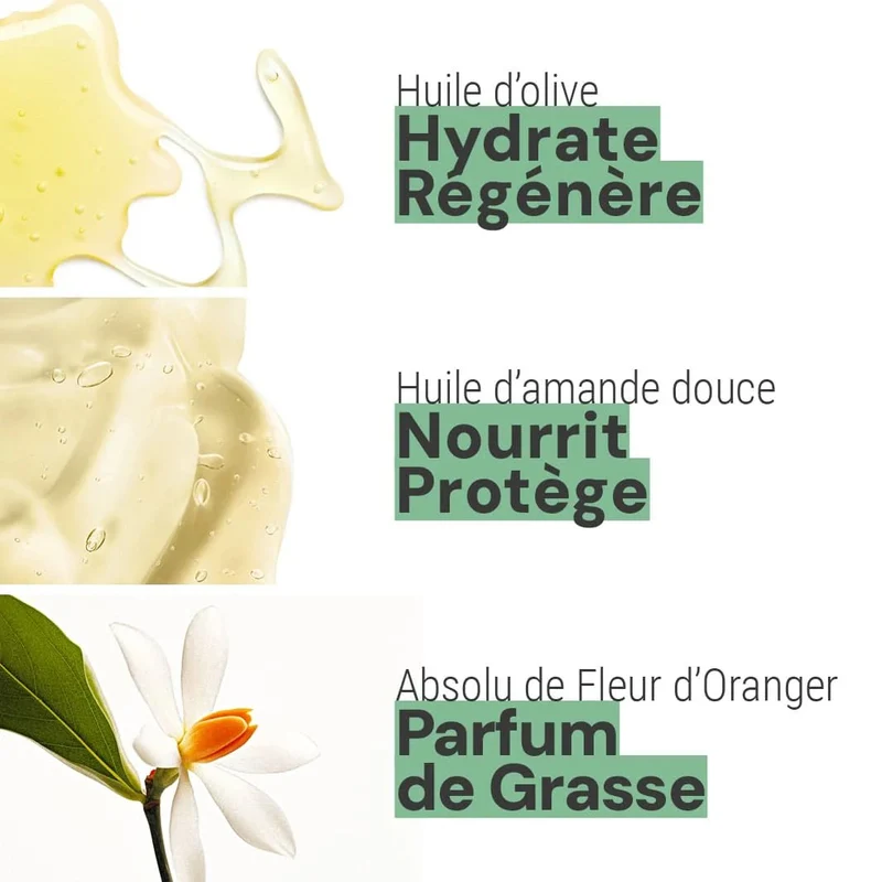 Pack de 4 crèmes mains 75 ml multi-senteurs - Provence, Fleur d'oranger, Miel, Amande