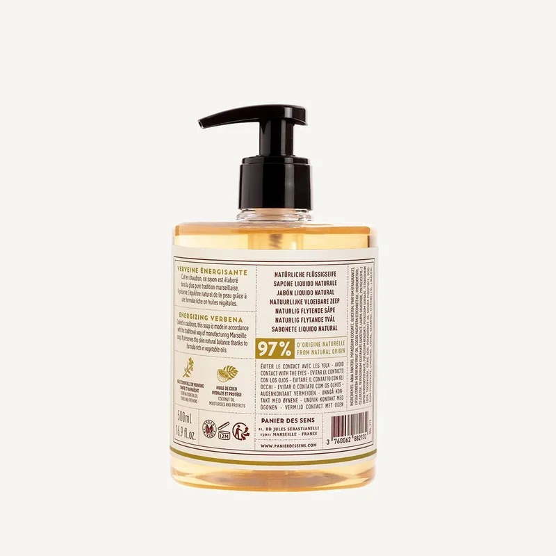 Savon de Marseille liquide - Huile Essentielle de Verveine 500ml