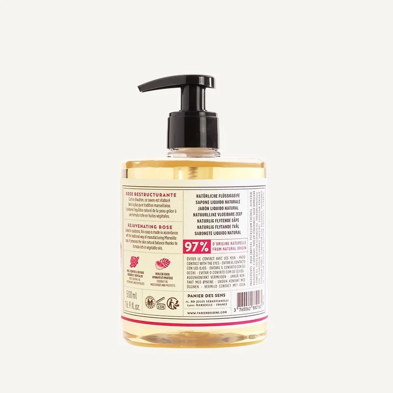 Savon de Marseille liquide – Rose Envoûtante 500ml