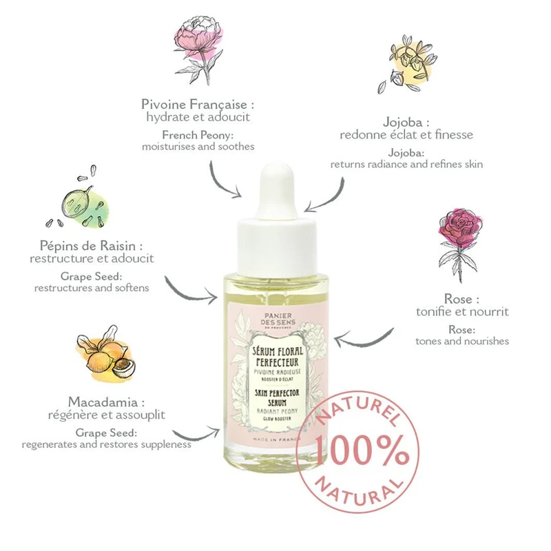 Sérum Floral Perfecteur - Hydratation & Éclat