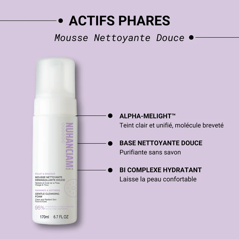 Mousse Nettoyante Démaquillante Douce