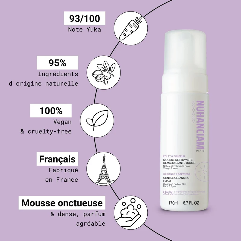 Mousse Nettoyante Démaquillante Douce