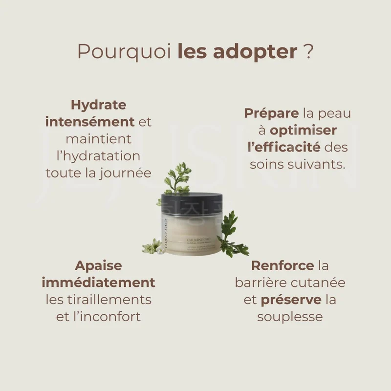 Equlib - Pads hydratants pour les peaux sensibles - Eau Calm - 100 pads