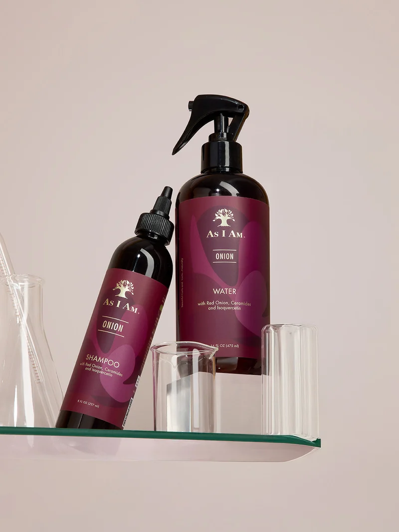 Shampooing à l'oignon et à l'eau