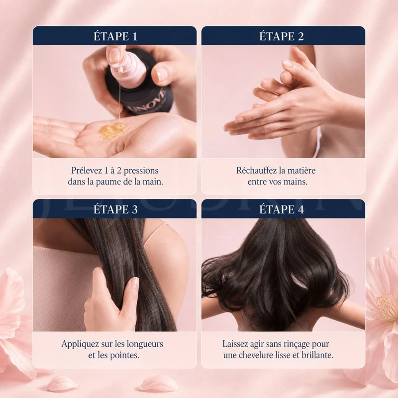 Unove - Huile capillaire hydratante et lissante Tender Bloom - 70ml