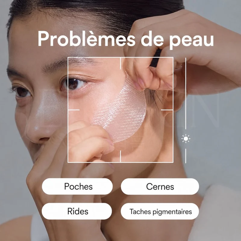 Abib - Patchs pour les yeux au collagène et à la gelée de rose de Jéricho - 60 patchs