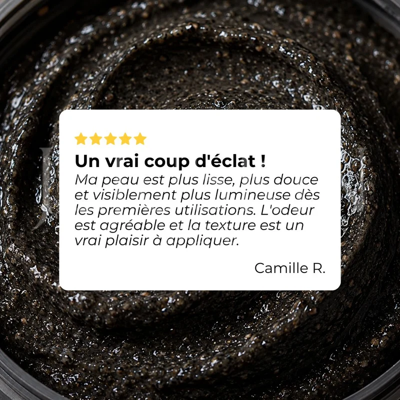 Arencia - Gommage exfoliant Fresh Cloud pour le corps et le cuir chevelu au thé noir et yuzu - 260g