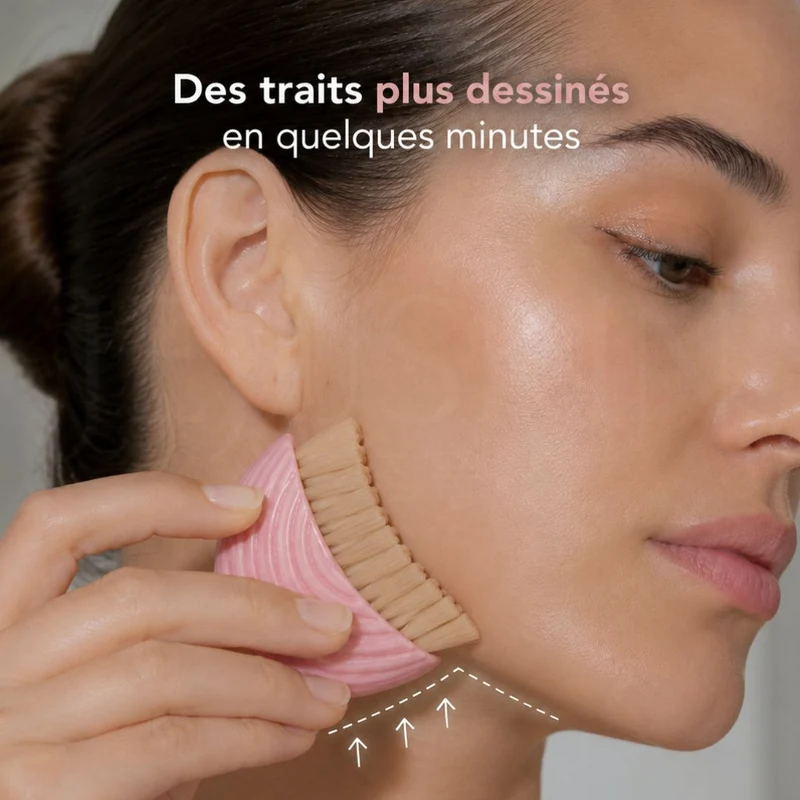 Brosse de drainage lymphatique pour le visage