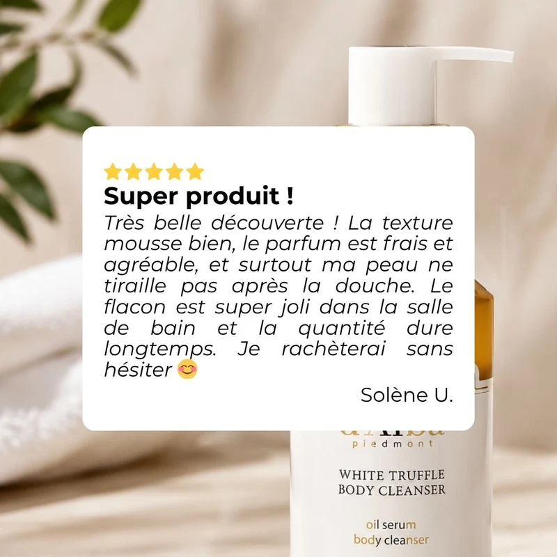 d'Alba - Gel nettoyant pour le corps à l’huile de truffe blanche - 275ml