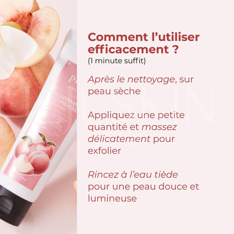 Plu - Gel exfoliant à la pêche - 100ml