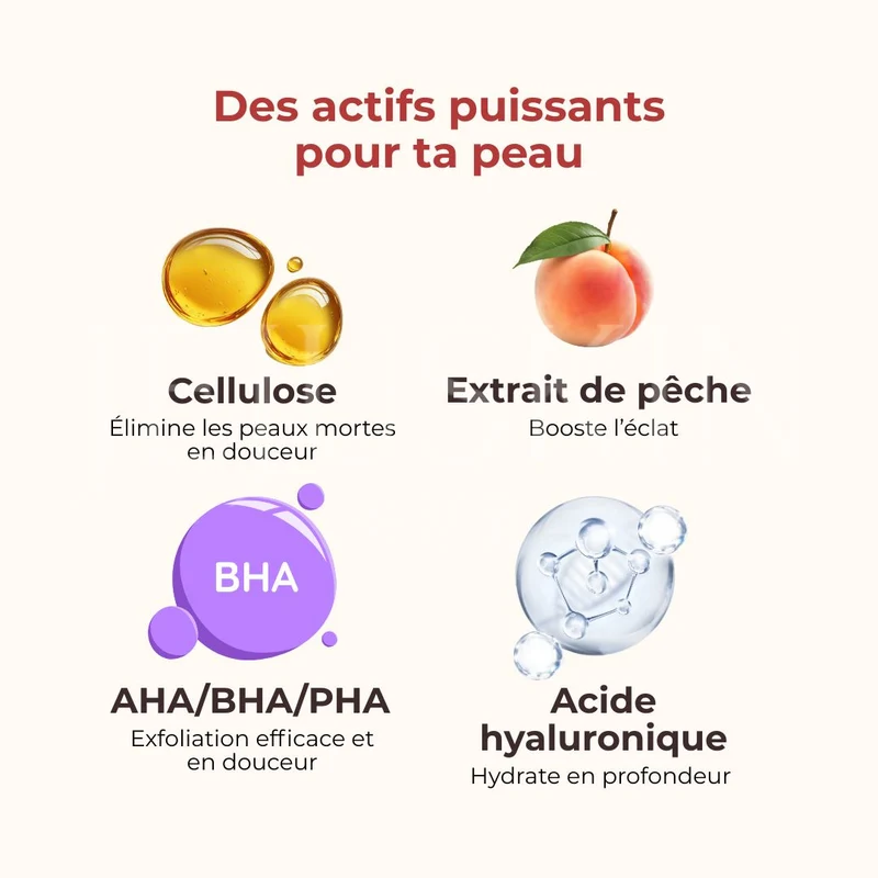 Plu - Gel exfoliant à la pêche - 100ml
