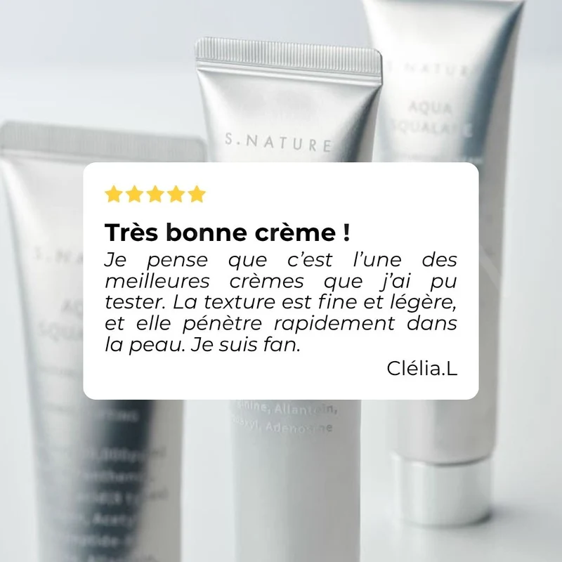 S.Nature - Crème hydratante Aqua Squalane - 60ml