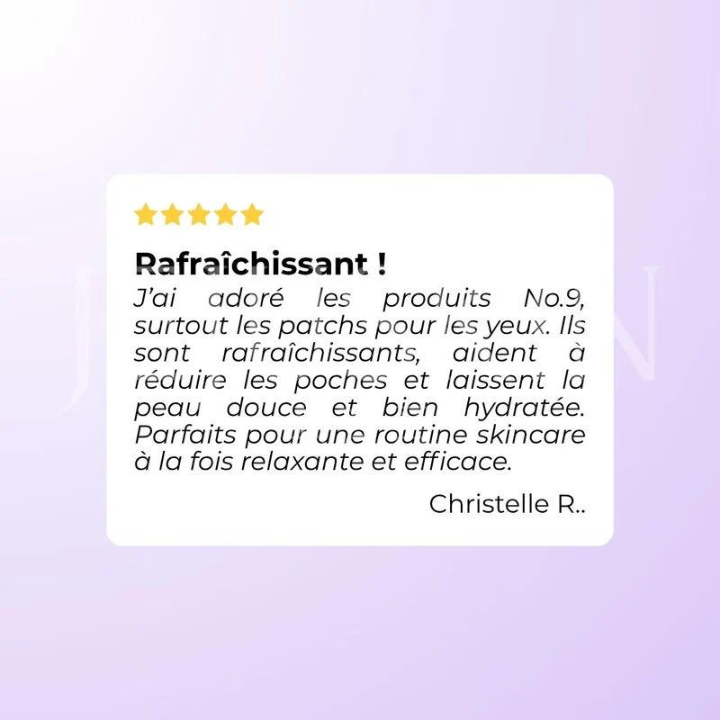 Numbuzin - Patchs contour des yeux revitalisants NAD+ et collagène N°9 - 5 paires