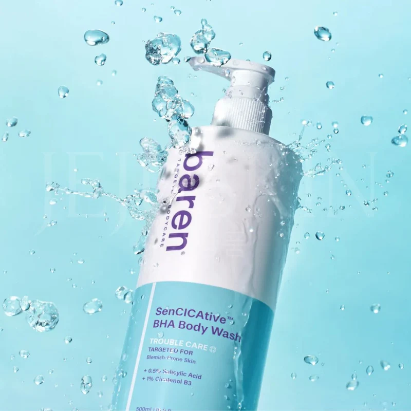 Baren - Gel douche apaisant pour peaux sensibles au BHA SenCICAtive - 500g