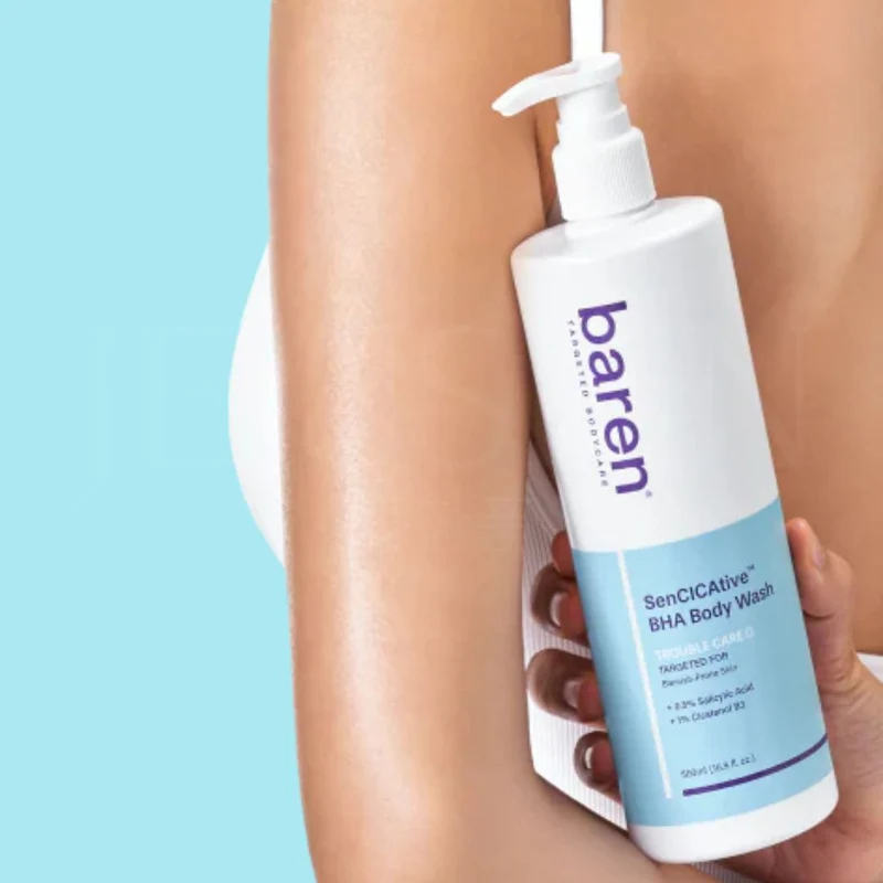 Baren - Gel douche apaisant pour peaux sensibles au BHA SenCICAtive - 500g