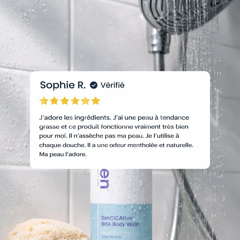 Baren - Gel douche apaisant pour peaux sensibles au BHA SenCICAtive - 500g