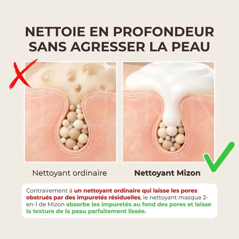 Mizon - Nettoyant et masque 2-en-1 éclat à l’eau de riz - 150ml