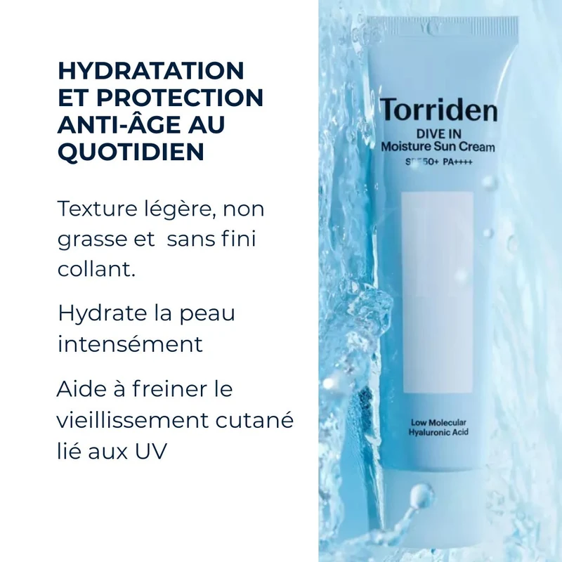 Torriden - Crème solaire hydratante Dive-In - 60ml