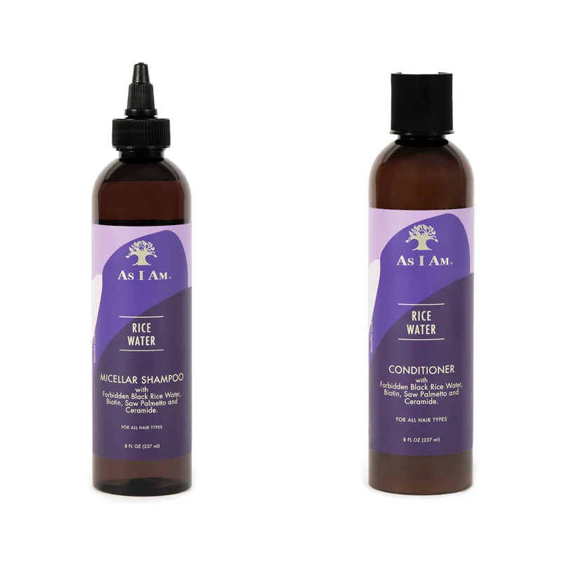 Shampooing et revitalisant à l'eau de riz