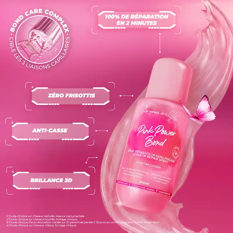 Spray Réparateur Pink Power Bond - Les Secrets de Loly