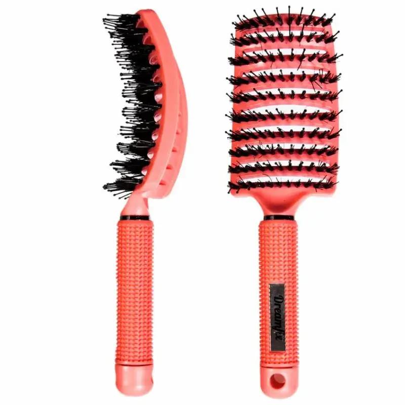 Brosse Démêlante Incurvée Poils Sanglier et Nylon - Dreamfix