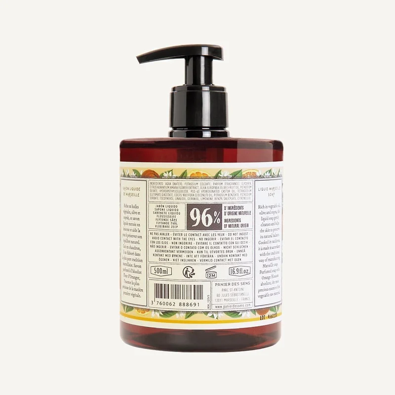 Pack de 3 savons de Marseille liquides | Fleur d’Oranger 3x 500ml