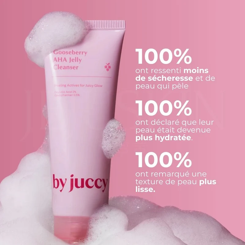 By Juccy - Gel nettoyant et exfoliant, groseille et AHA - 120ml