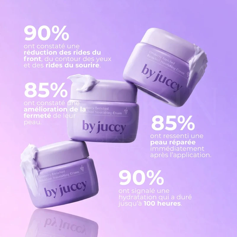 By Juccy - Crème hydratante nourrissante et anti-âge Vinoberry au Bakuchiol - 55ml